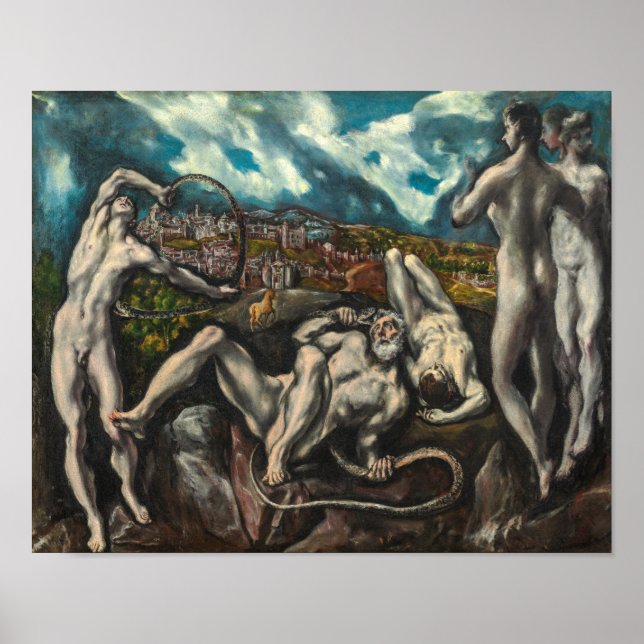 Poster Laocoö n | El Greco | (Devant)