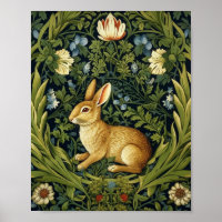 Lapin Art nouveau dans le jardin