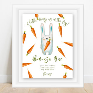 Poster Lapin aux carottes - bar mom-osa