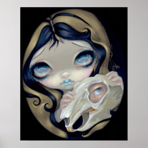 Poster Lapin blanc ressuscité ART IMPRIMER gothique Alice