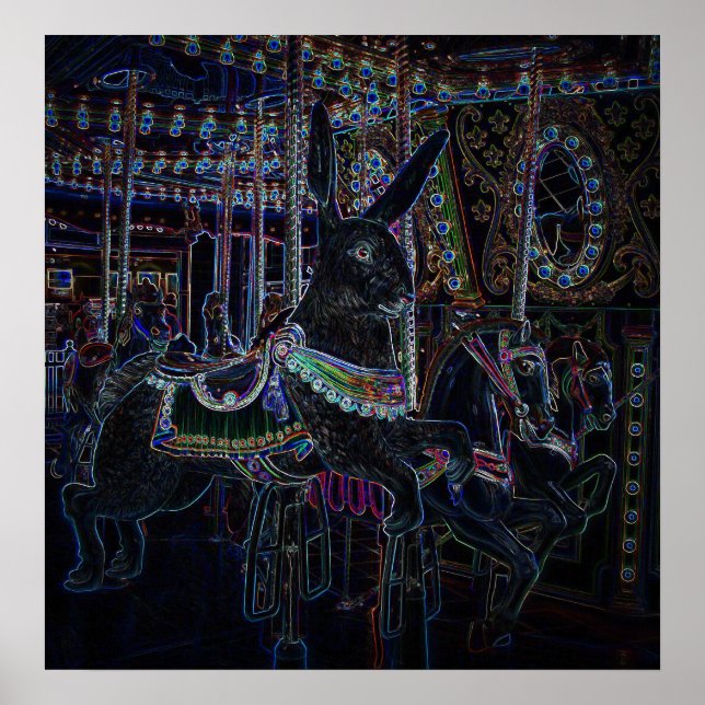 Poster Lapin brillant (Devant)