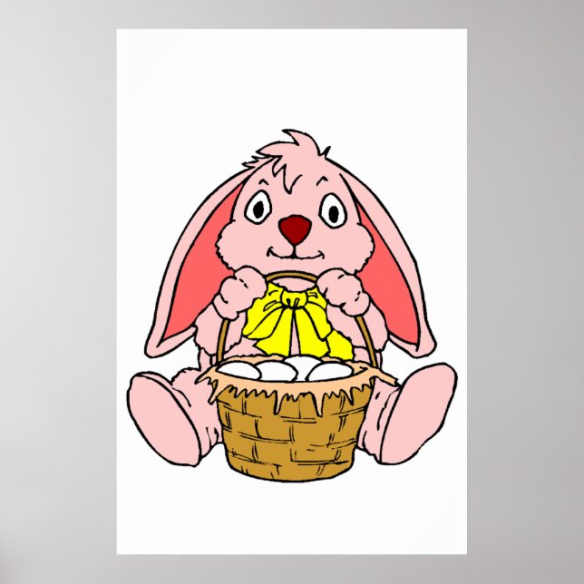 Poster Lapin de Pâques (Devant)