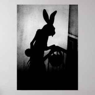 Poster Lapin de Pâques arrive