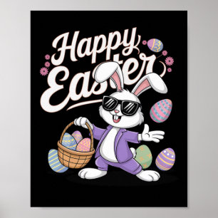 Poster Lapin de Pâques Cool Dabbing 