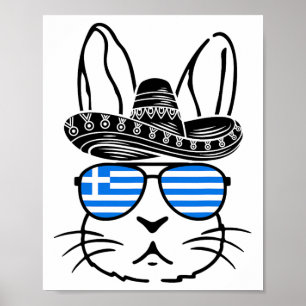 Poster Lapin de Pâques grec Cinco De Mayo 2025 Famille Co