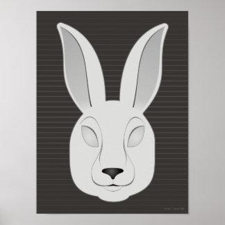 Poster Lapin monochrome