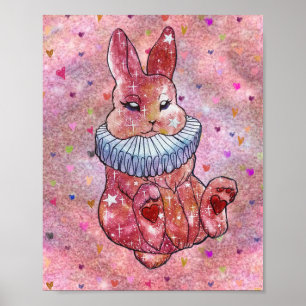 Poster Lapin nommé Coccinelle
