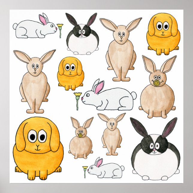 Poster Lapins. (Devant)