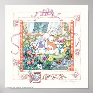 Poster Lapins d'amour