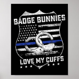 Poster Lapins de badge Amour Mes Menottes Drôle de poux H