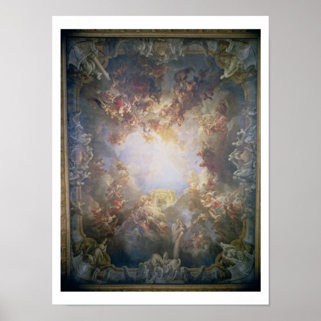 Poster L'Apothéose d'Hercules, du plafond de La (Devant)