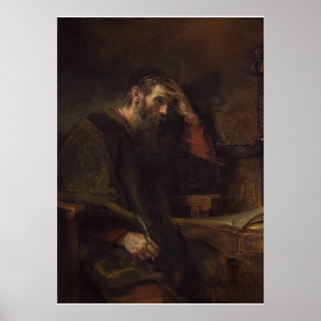 Poster L'Apôtre Paul, c.1657 (huile sur toile) (Devant)