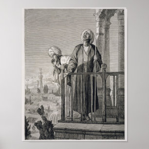 Poster L'appel du muezzin à la prière, 19ème siècle