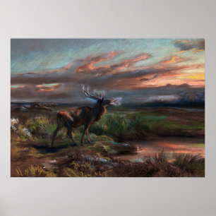 Poster L'Appel du Stag, 1890 par Rosa Bonheur