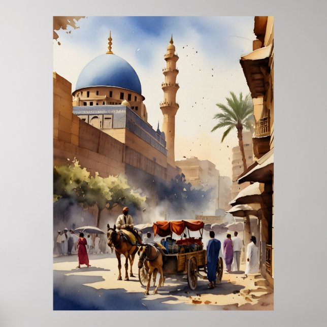 Poster L'aquarelle du Caire (Devant)
