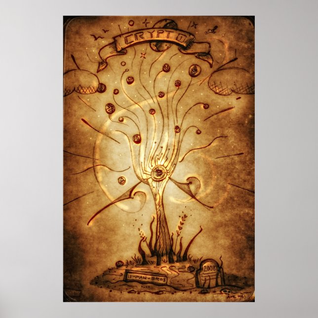 Poster L'Arbre À Cristaux (Devant)