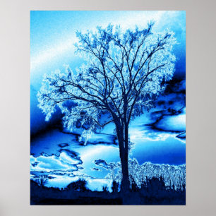Poster L'arbre dans la glace