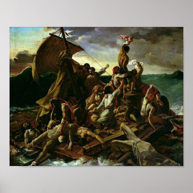 Poster L'arbre de la Méduse Théodore Géricault (Devant)