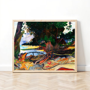 Poster L'arbre d'Hibiscus (Te burao) de Paul Gauguin