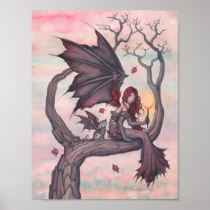 Poster L'arbre gothique de Victoria, l'art de la fée d'au