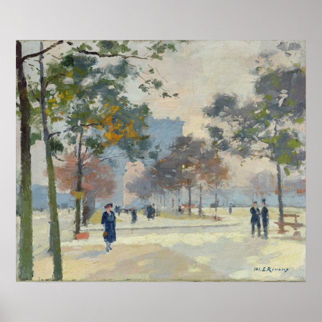 Poster L'Arc de Triomphe à Automne, Paris (Devant)