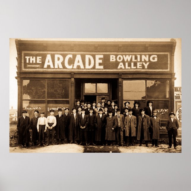 Poster L'Arcade Bowling Alley (Devant)