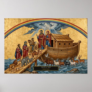 Poster L'Arche de Noé — Icône byzantine