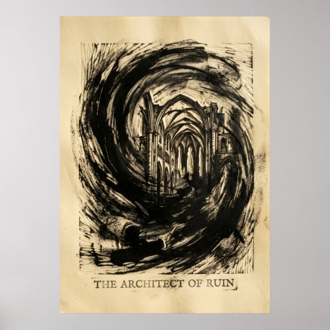 Poster L'Architecte De La Ruine (Devant)