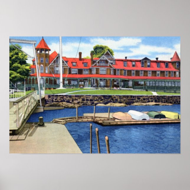 Poster Larchmont New York Yacht Club (Devant)