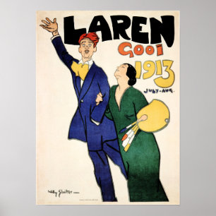Poster LAREN GOOI Holland 1913 Festival Exposition Advert