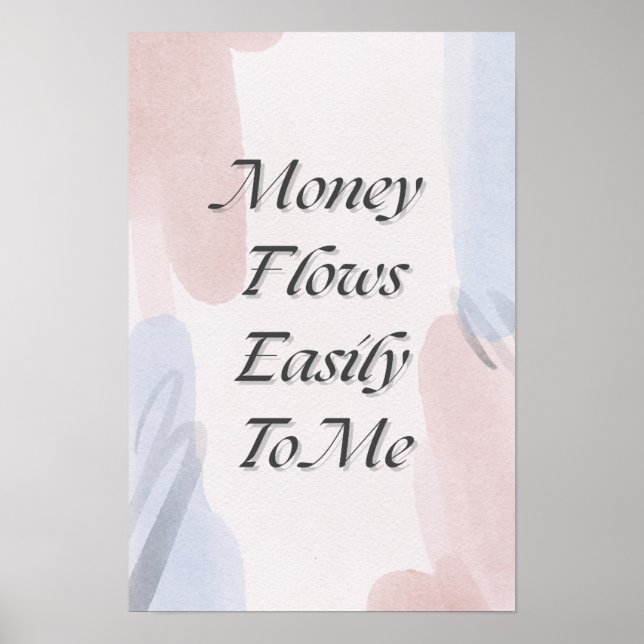 Poster L'Argent M'Arrive Facilement (Devant)