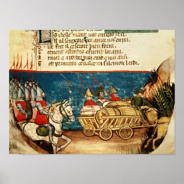 Poster L'armée de Charlemagne et les transports (Devant)
