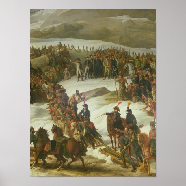 Poster L'armée française franchissant le col du Saint-Ber (Devant)