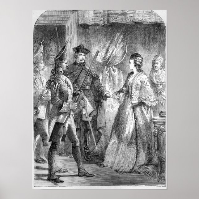 Poster L'arrestation de Caroline Matilda (Devant)