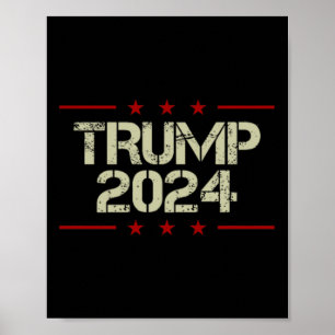 Poster L'Arrestation De Trump À L'Avant Et À L'Arrière-Cô