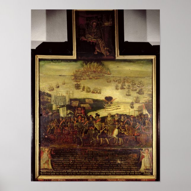 Poster L'arrivée de la reine Elizabeth I à Tilbury (Devant)
