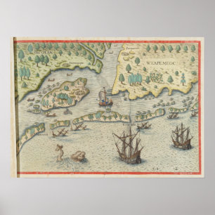 Poster L'arrivée des Anglais en Virginie
