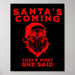 Poster L'arrivée du Père Noël C'est ce qu'elle a dit Inap