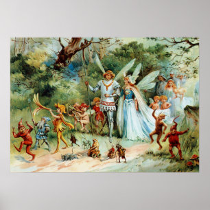 Poster L'arrivée du roi et de la reine des fées