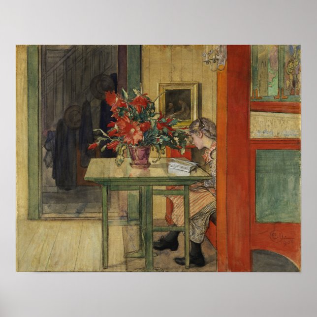 Poster Larsson - Lisbeth lisant (Devant)