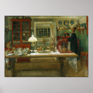 Poster Larsson - Préparation pour un jeu 1896