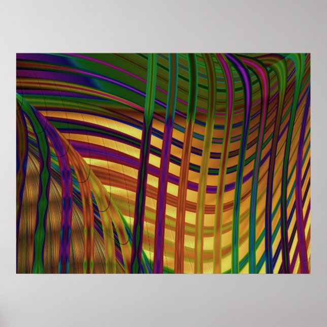 Poster L'art Abstrait des algues (Devant)