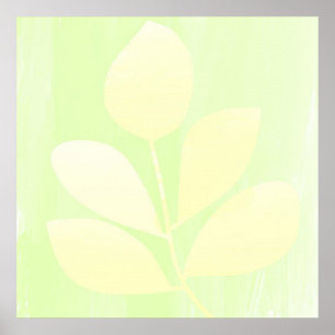 Poster L'art abstrait feuille