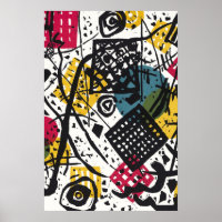 L'art Abstrait funky multicolore