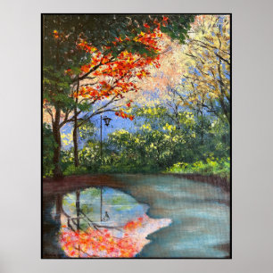 Poster L'art acrylique du chemin