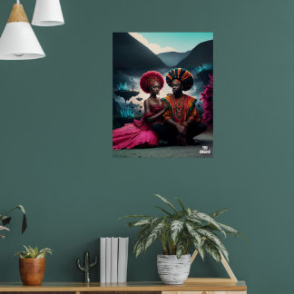 Poster L'art africain futuriste : Portraits visionnaires