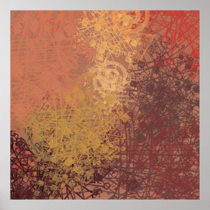 Poster L'art artisanal. La texture colorée. OEuvre d'art 