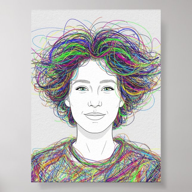 Poster L'art aux couleurs folles (Devant)
