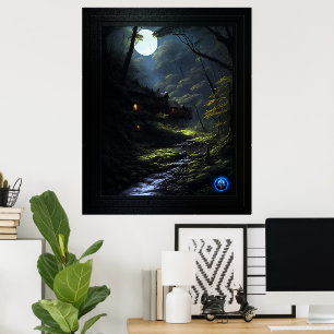 Poster L'art conceptuel de Dwellers Forêts AI par Xzendor