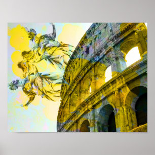Poster L'art cool de Rome éléments de manière branchée